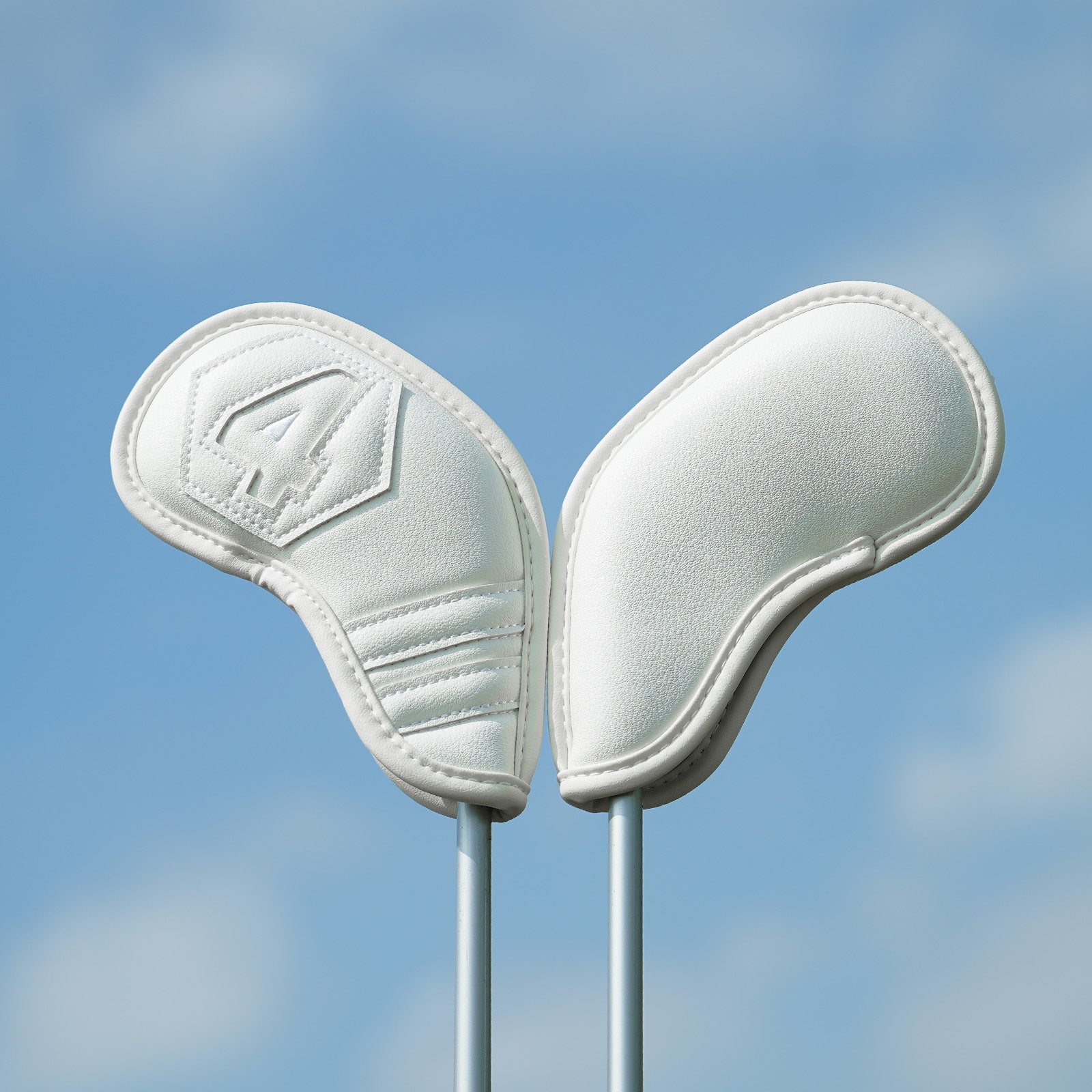 White PU Iron Cover 10pcs(4-9,P,A,S,L) Magnet