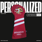 Personalized Diagonal Stripes Wood Head Covers With Your Logo