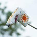 Summer Umbrella Embroidered Magnet Blade Putter Head Cover