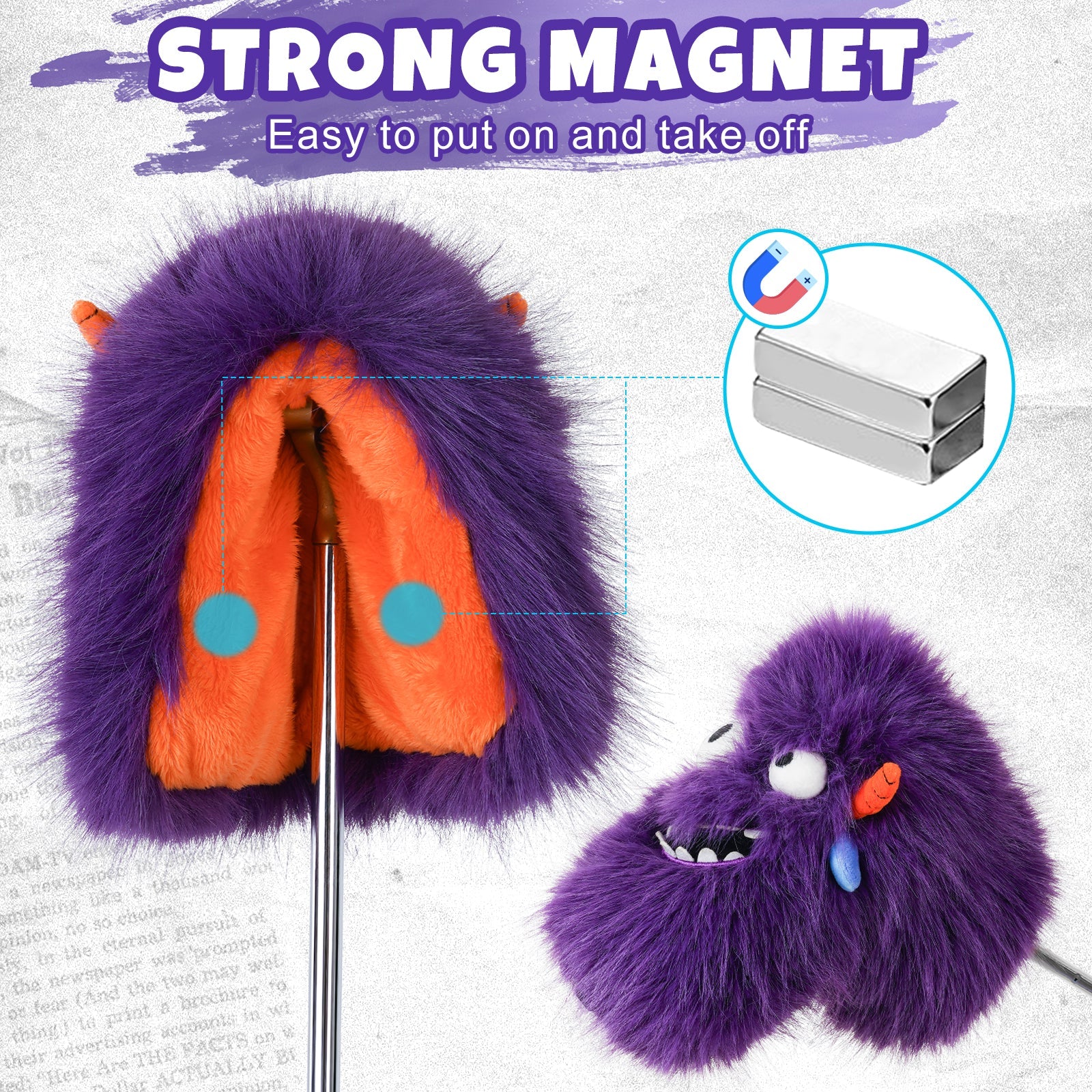 Purple Monster Golf Blade Putter Cover