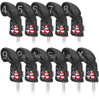 USA Flag Clover Iron Head Covers Set - CraftsmanGolf
