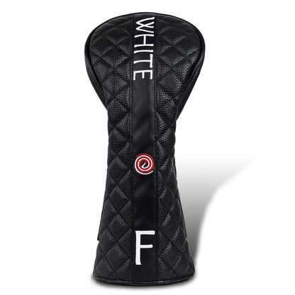 White Vortex Driver Head Cover Set