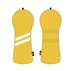 Personalized White Stripes Wood Head Cover With Your Logo And Name