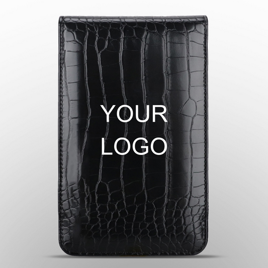 Custom Logo Crocodile Pattern Leather Scorecard Holder