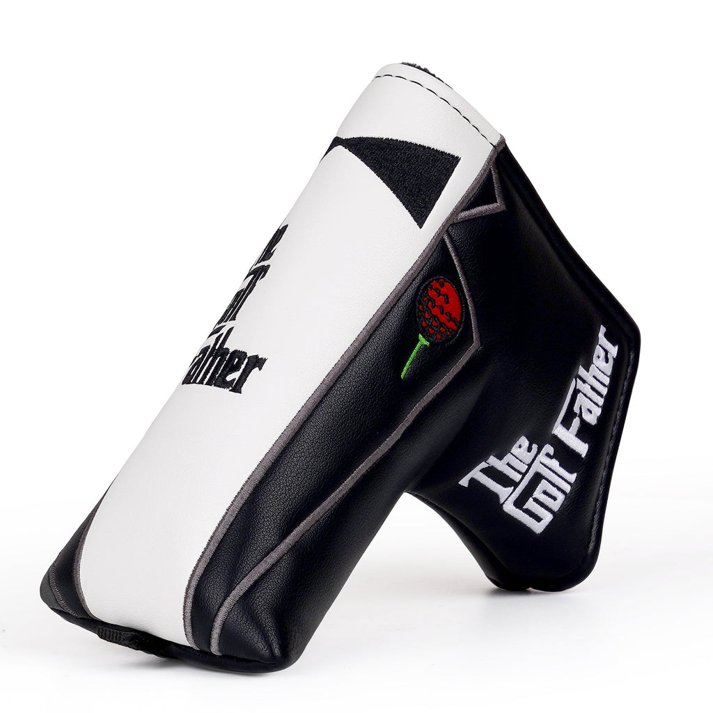 Black and White Stitching Suit Bow Tie Golf Head Cover Set