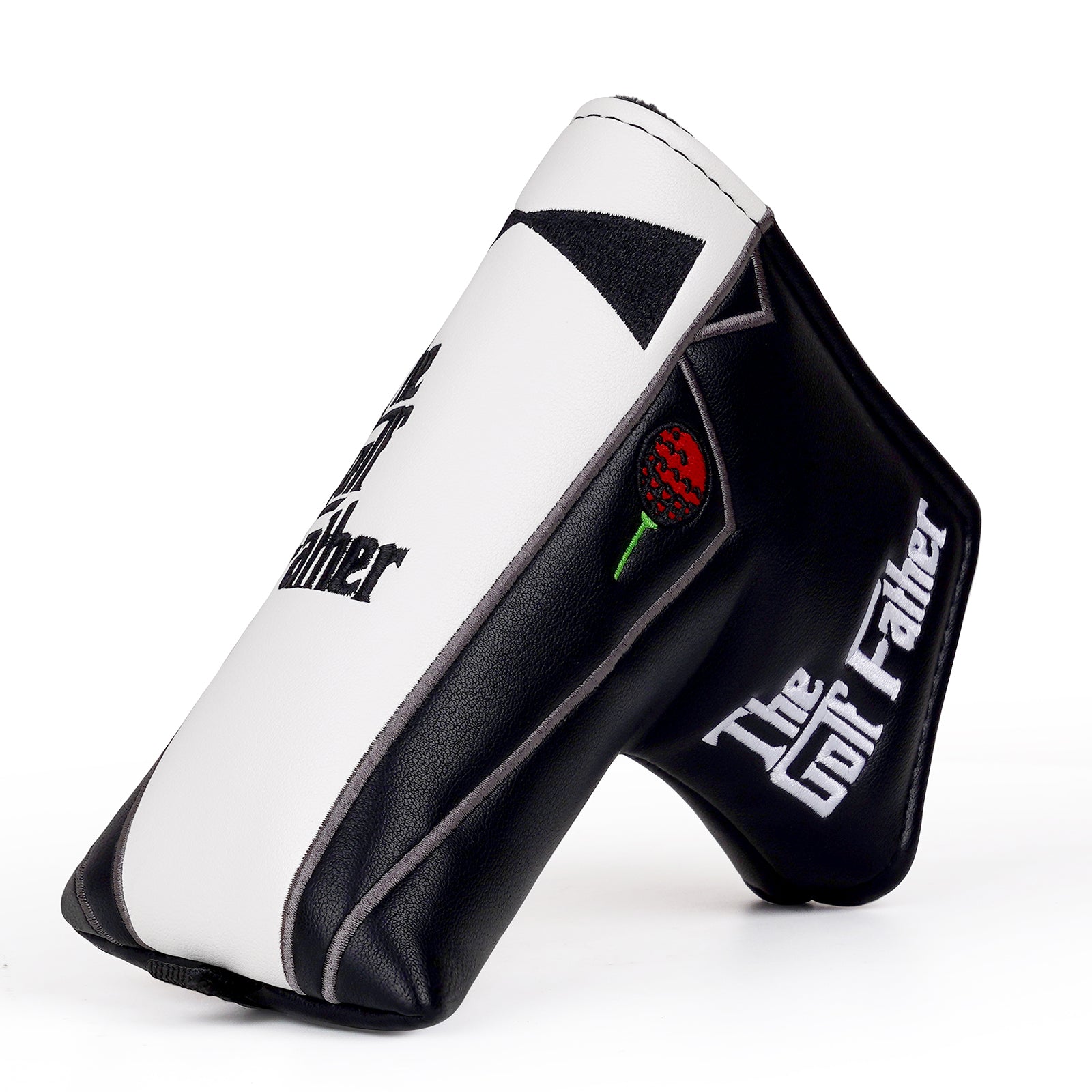 Black and White Stitching Suit Bow Tie Golf Head Cover Set
