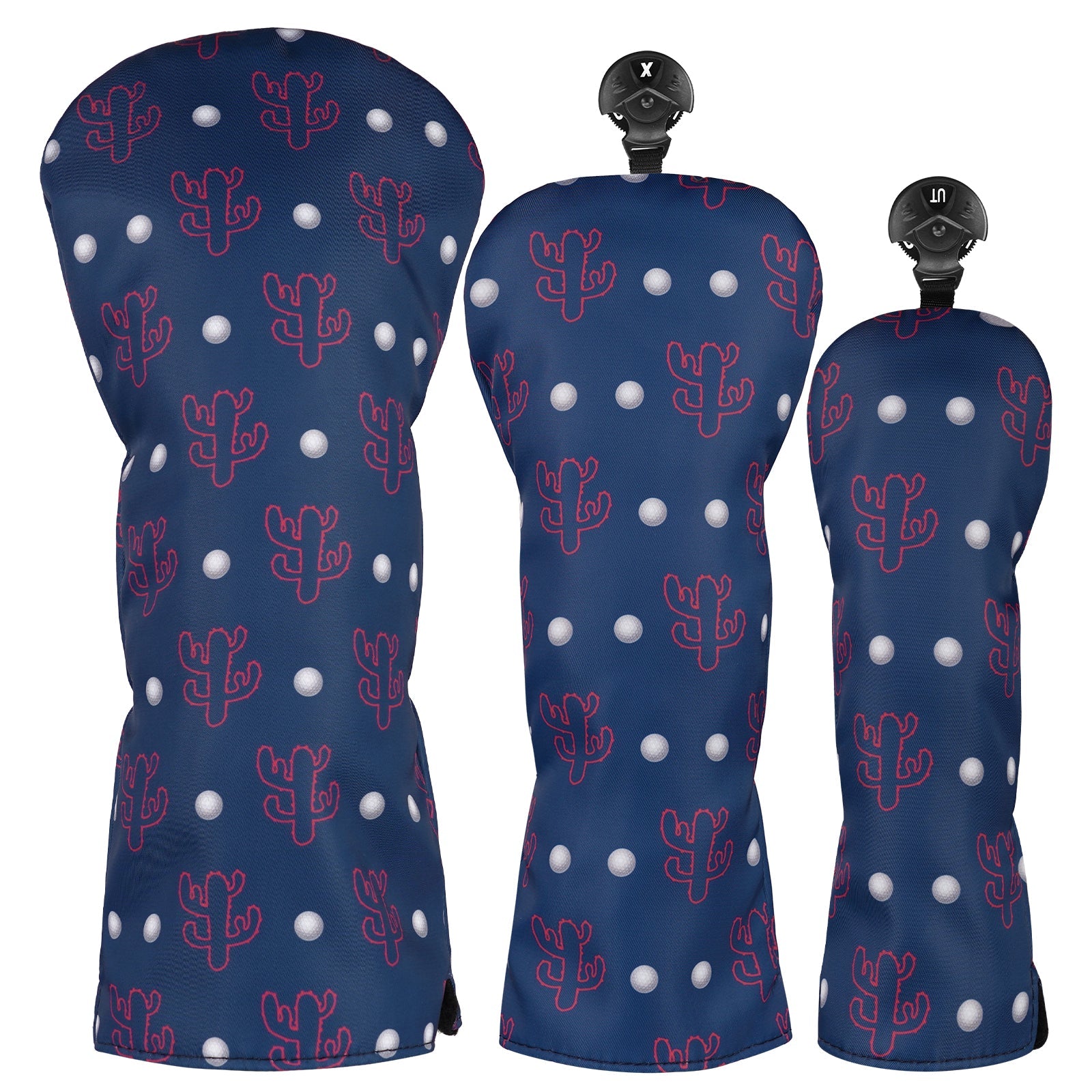 Cactus Printing Golf Head Cover Set