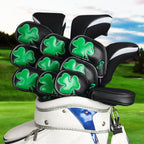 Green Clover Patch Iron Golf Head Cover