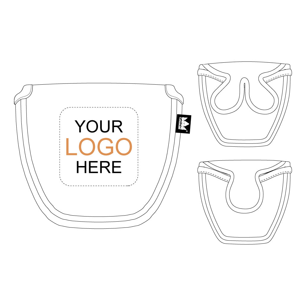 Personalized Mallet Putter Headcover With Logo & Name