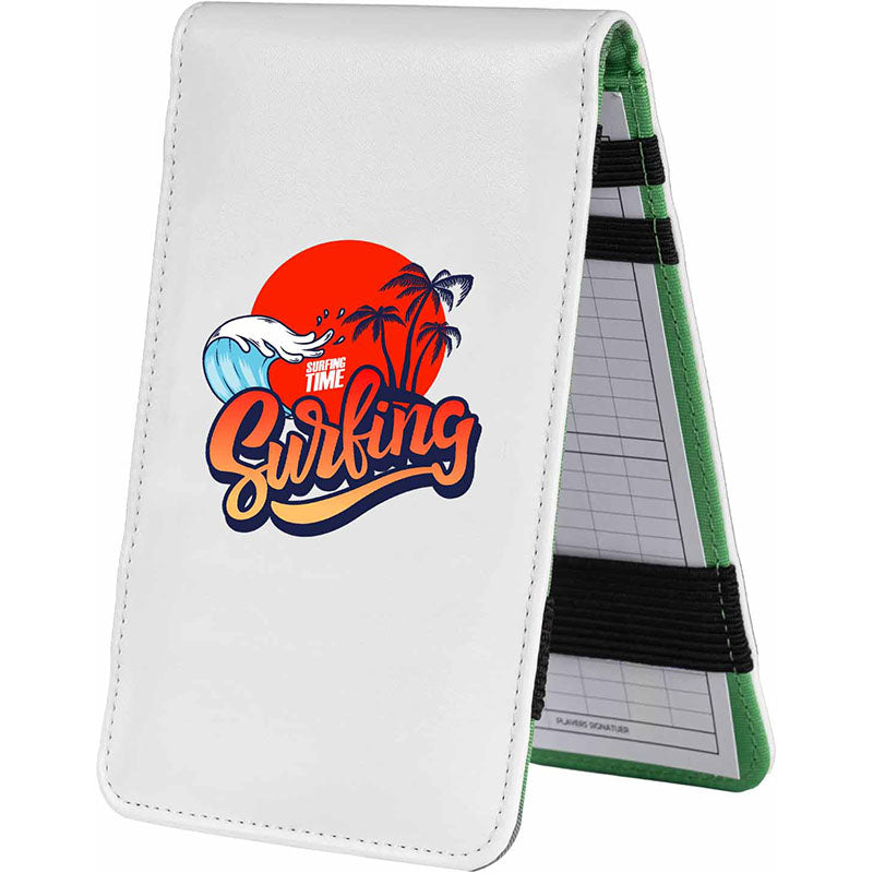 Personalized Scorecard & Yardage Book Holder Cover With Logo/Photo