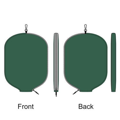 Custom Leather Pickleball Cover with Embroidered Logo