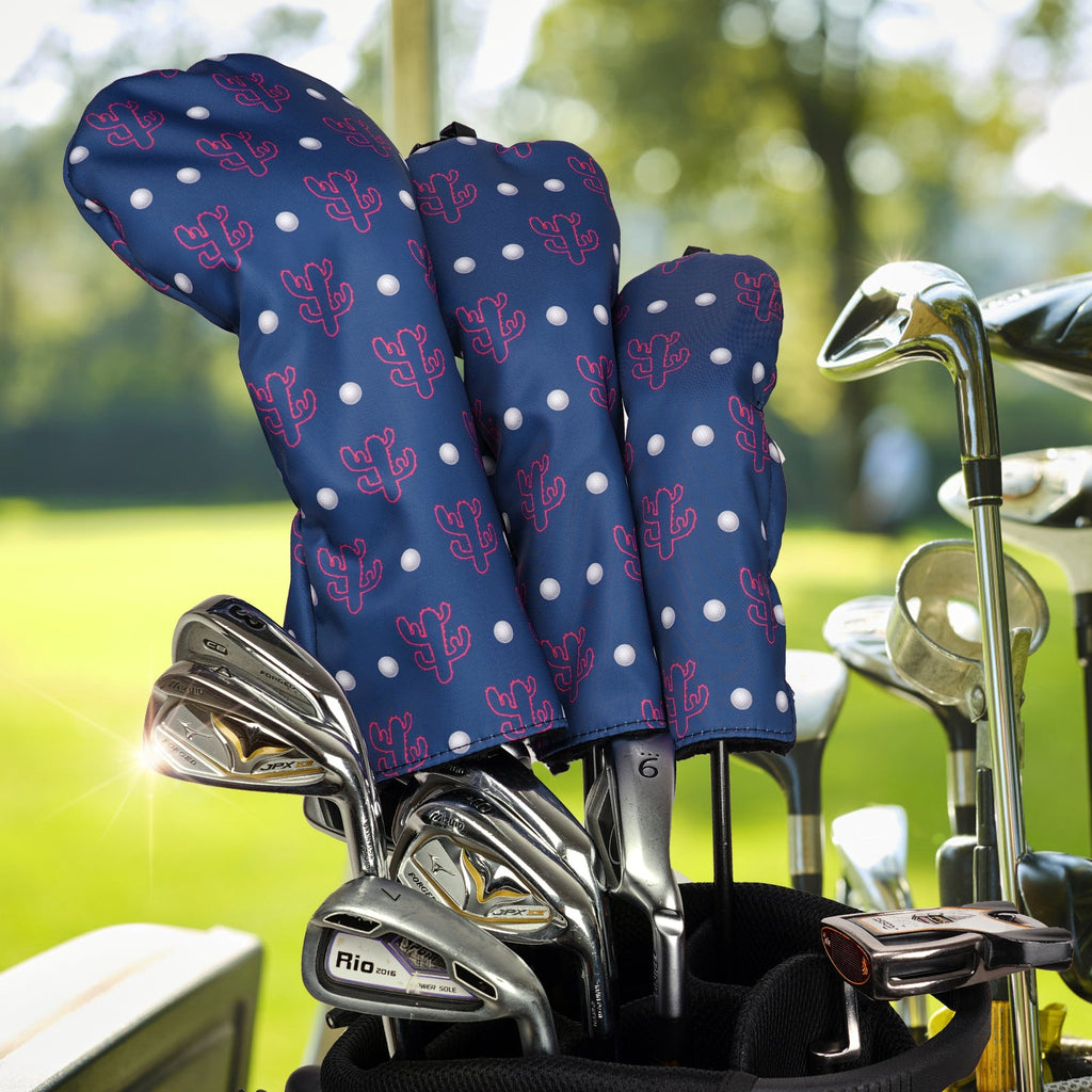 Cactus Printing Golf Head Cover Set