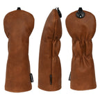 Custom Genuine Leather Golf Headcovers with Logo