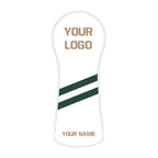 Personalized Diagonal Stripes Wood Head Covers With Your Logo - Craftsman Golf
