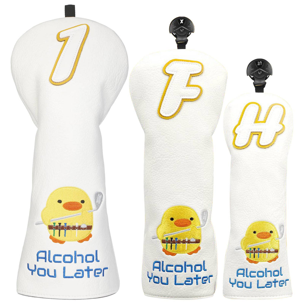Alcohol You Later Golf Head Covers Set (Driver+Fariway+Hybrid)