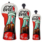 Red Coke Golf Headcover Set