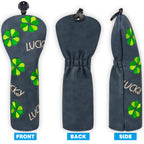 Dark Blue PU lucky Golf Head Cover Set