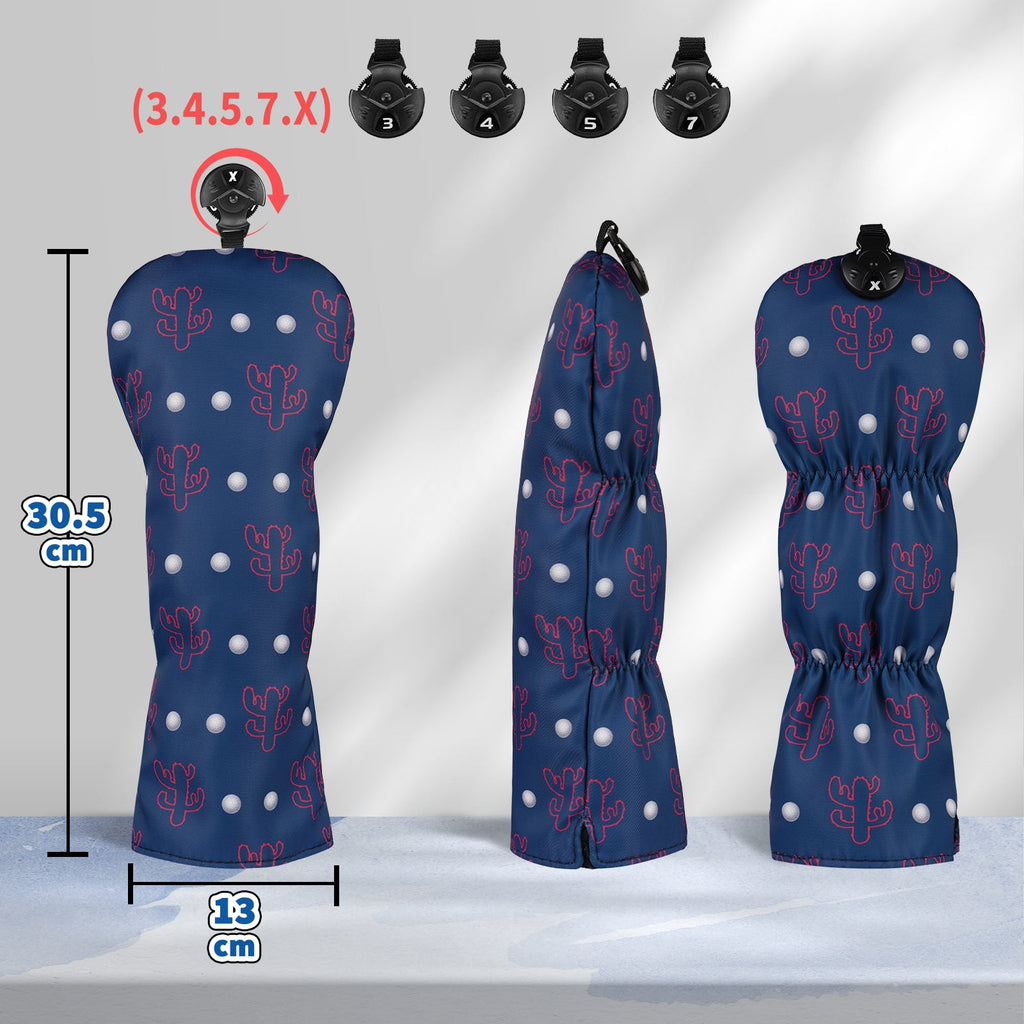 Cactus Printing Golf Head Cover Set