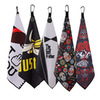 High Quality Magnetic Golf Towel Different Shape Microfiber Waffle Golf Towels Magnet Golf Towel
