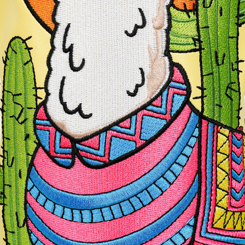 Llama Cactus Embroidery Driver Head Cover