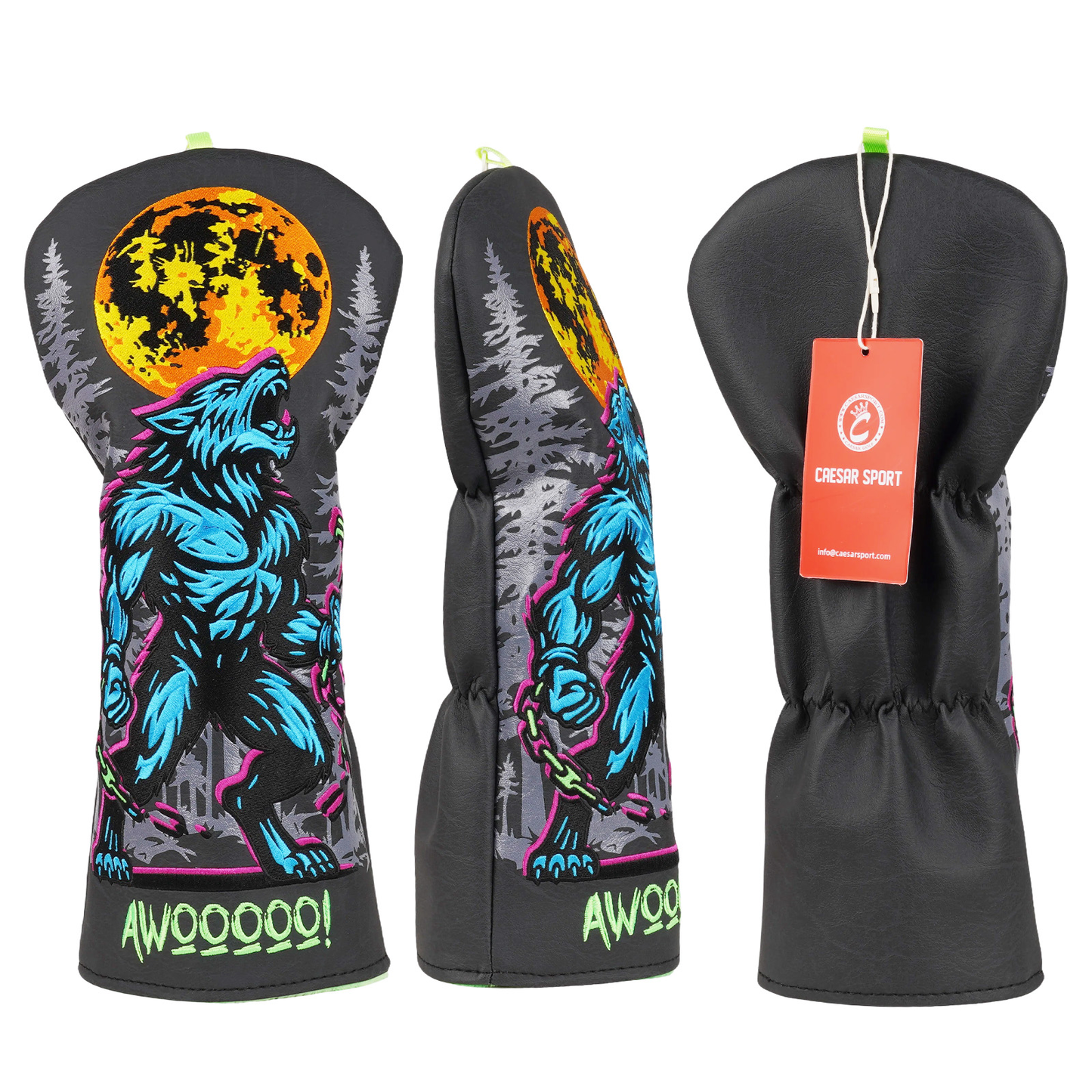 Black Werewolf Golf Headcover