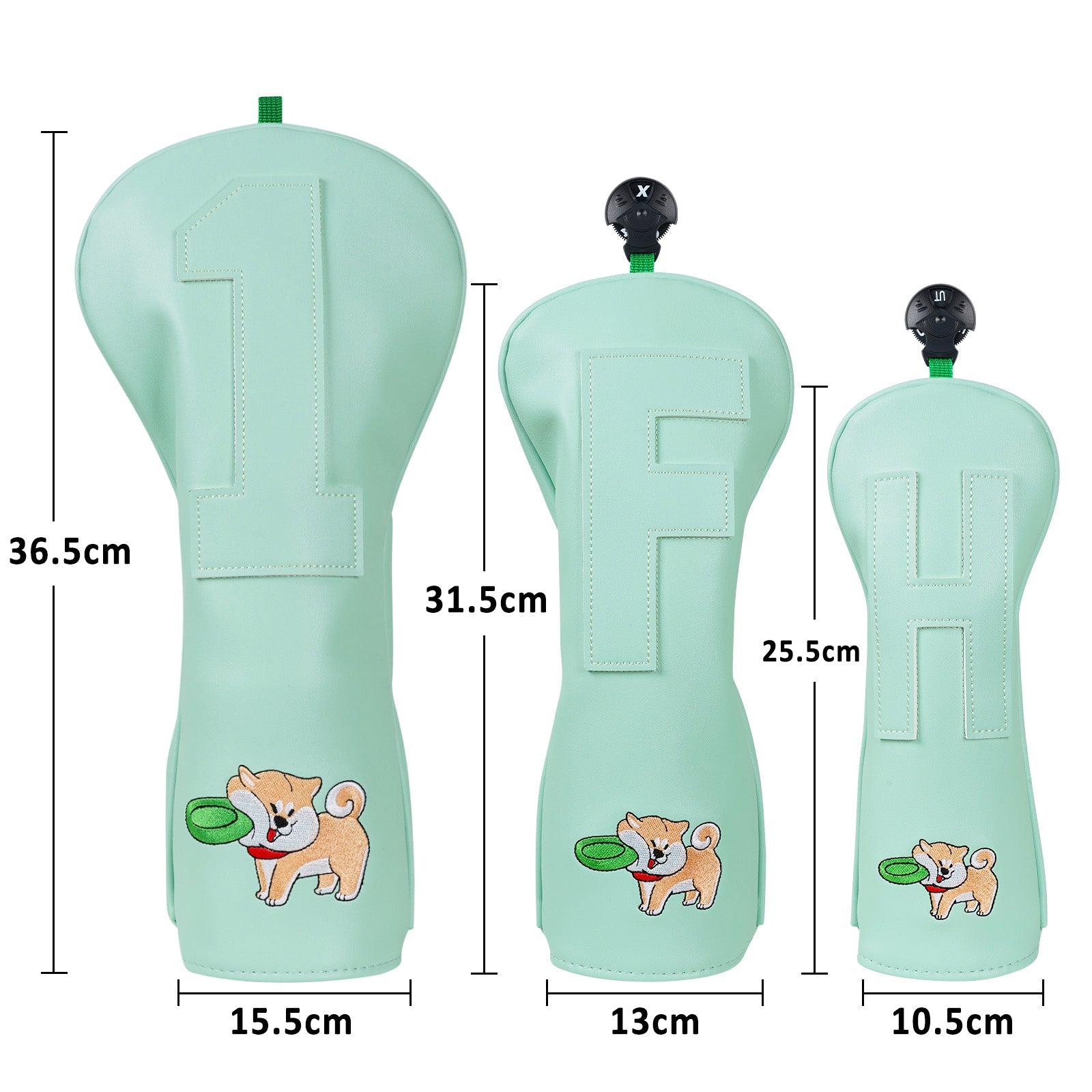 Frisbee Shiba Inu Driver Head Cover Set