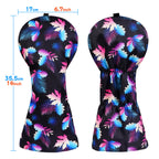 Maple Leaves Floral Canva Golf Head Cover Set