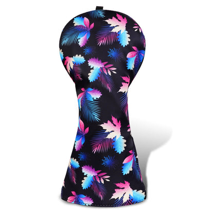 Maple Leaves Floral Canva Golf Head Cover Set