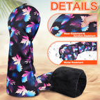 Maple Leaves Floral Canva Golf Head Cover Set