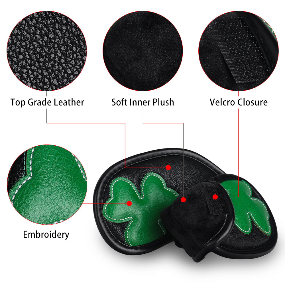 Green Clover Patch Iron Golf Head Cover