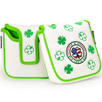 White Leather Four-Leaf Clover Golf Headcover Set