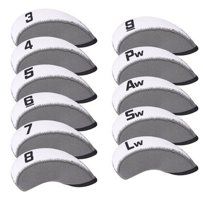 Black Neoprene Iron Covers Set 11pcs（3-9, Pw, Aw, Sw, Lw）